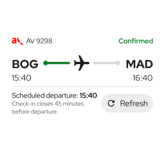Tu vuelo, en tiempo real